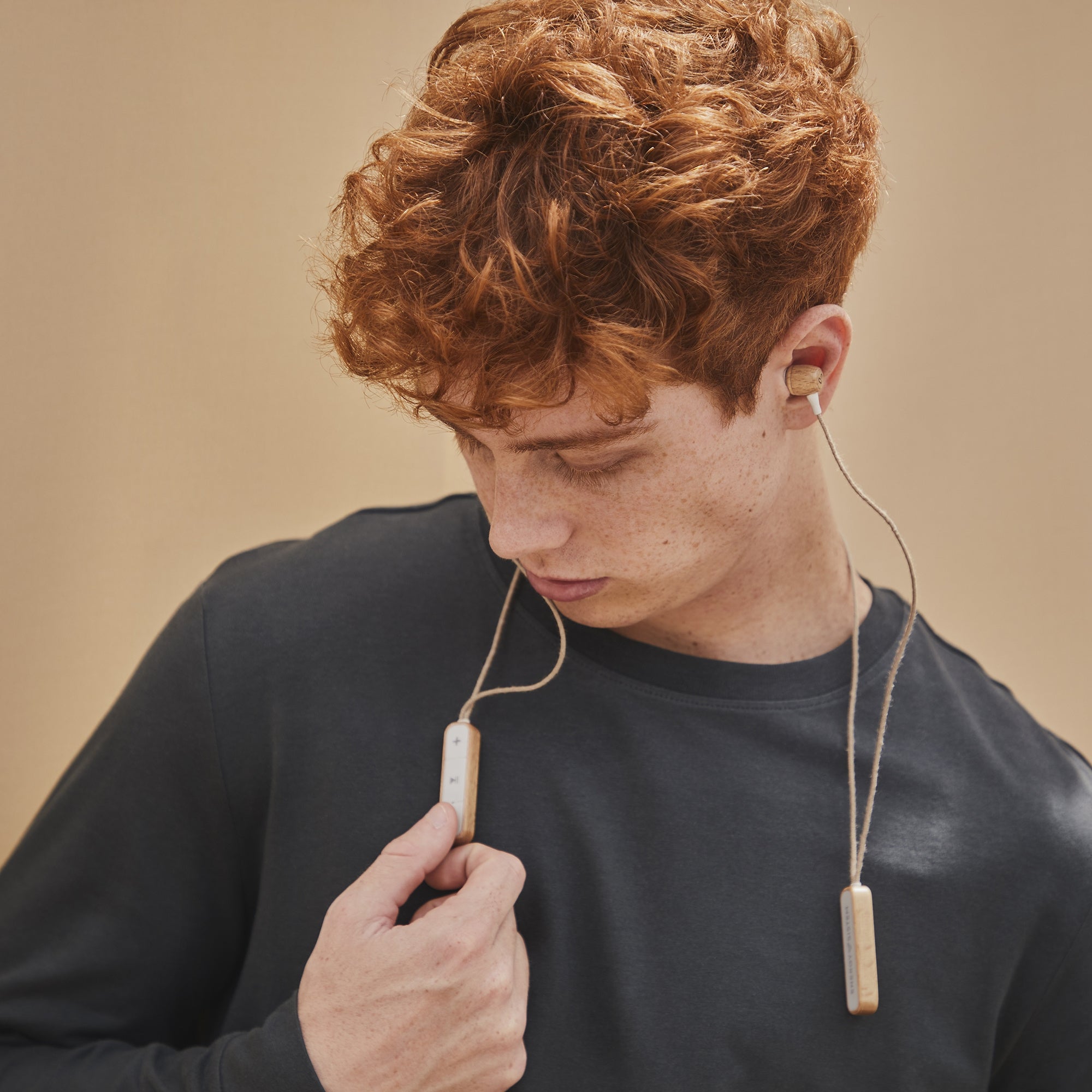 Earphones Eco Bluetooth Beech Wood
