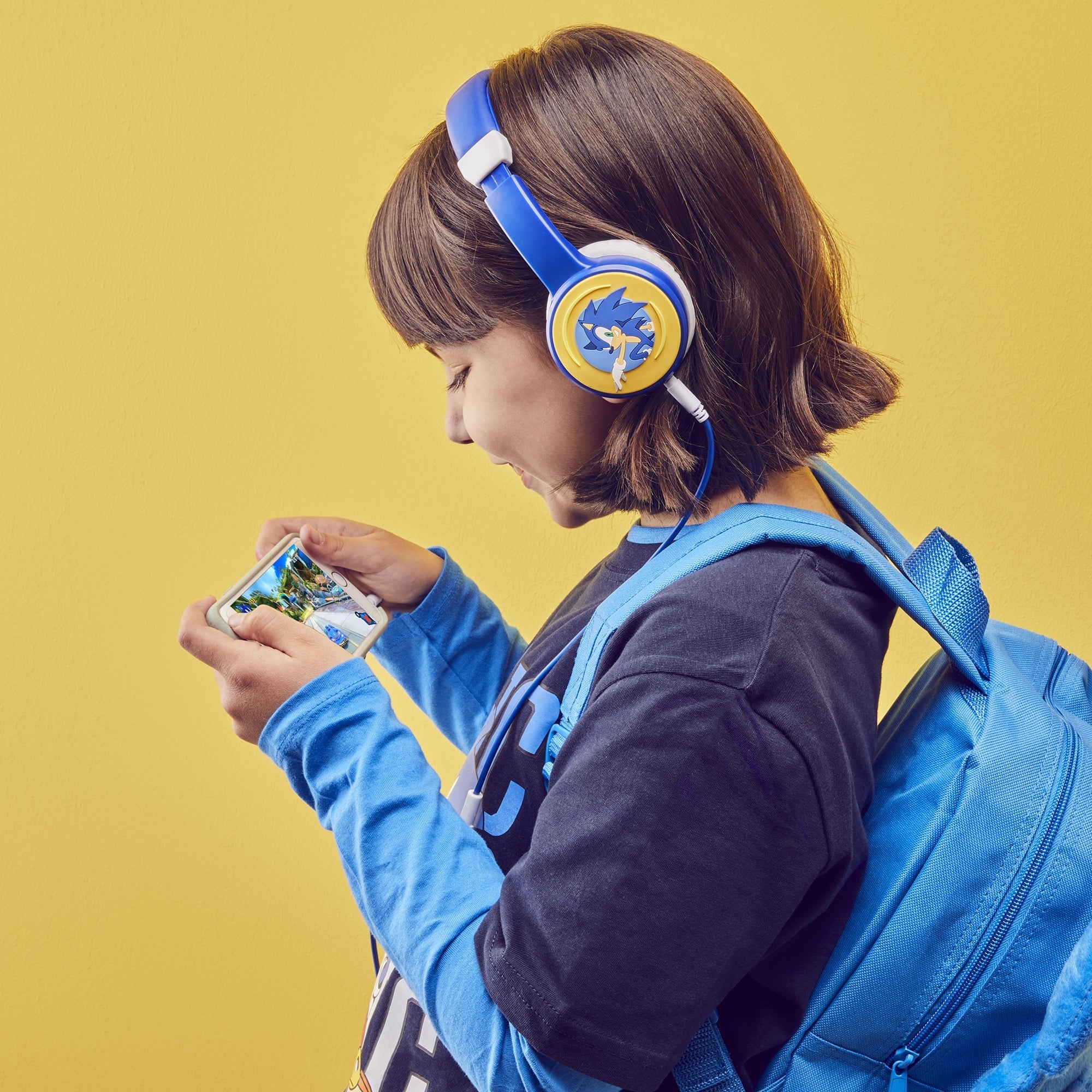 Lol&Roll Sonic Kids Headphones Blue