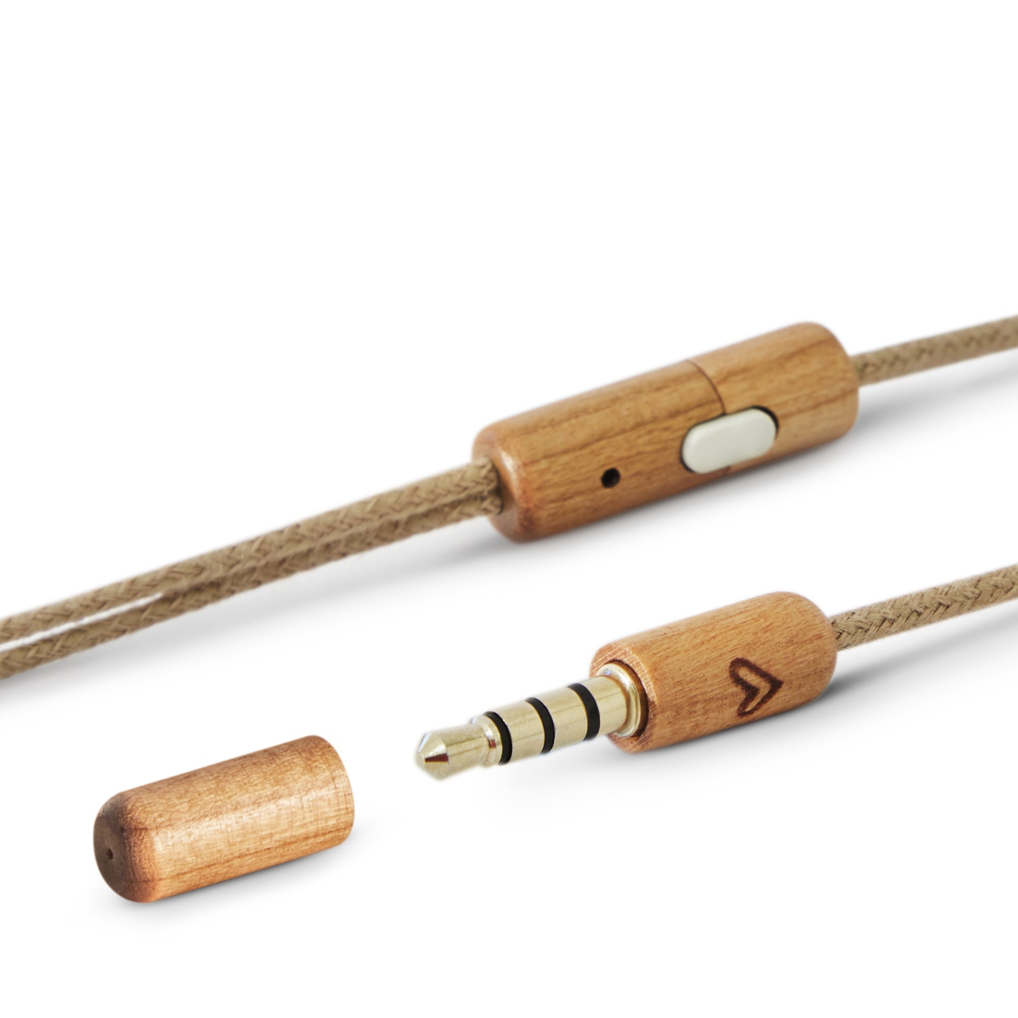 Earphones Eco Cherry Wood
