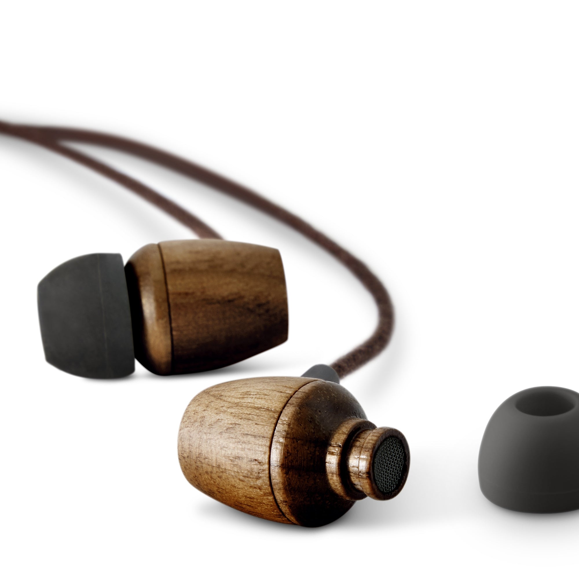 Earphones Eco Walnut Wood