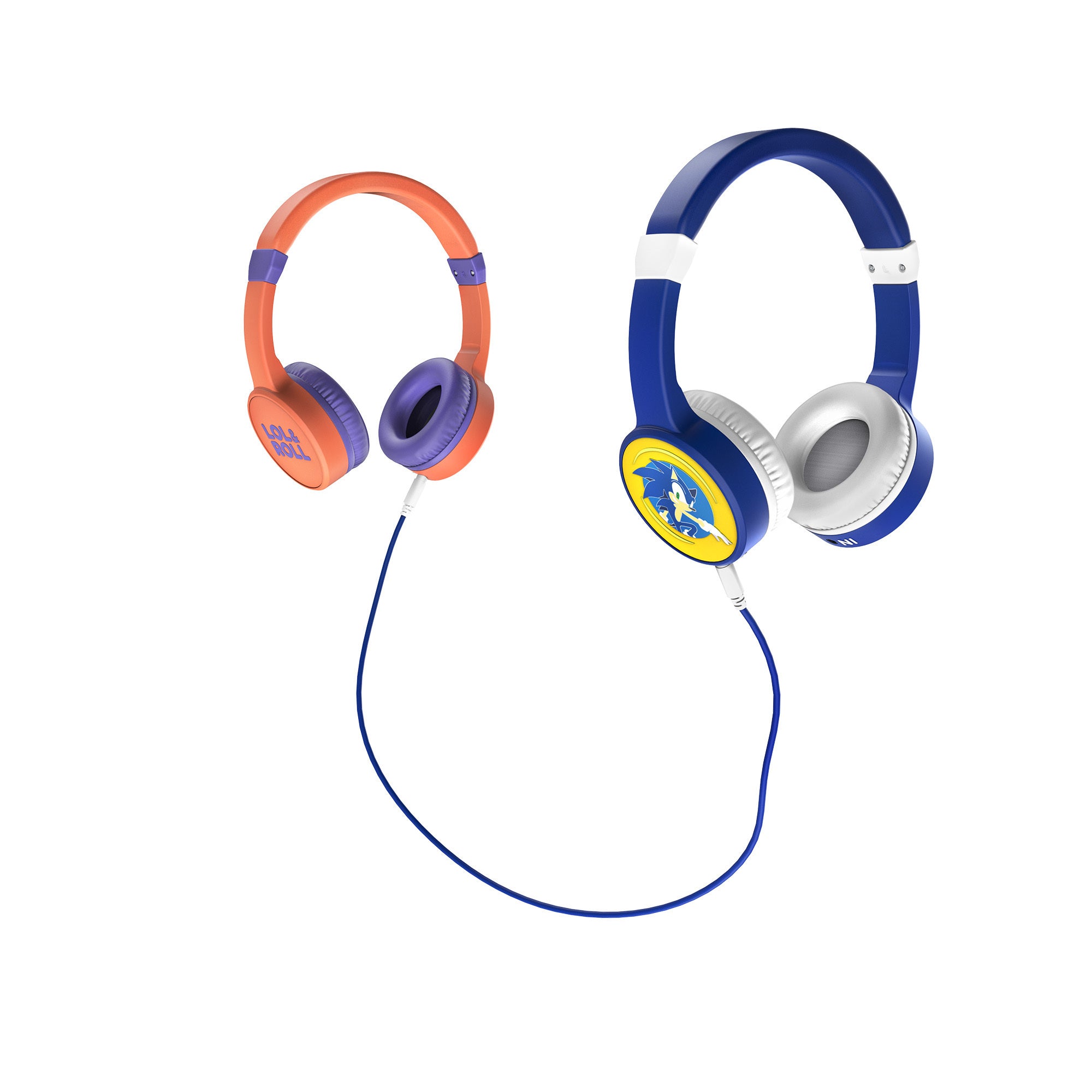 Lol&Roll Sonic Kids Headphones Blue