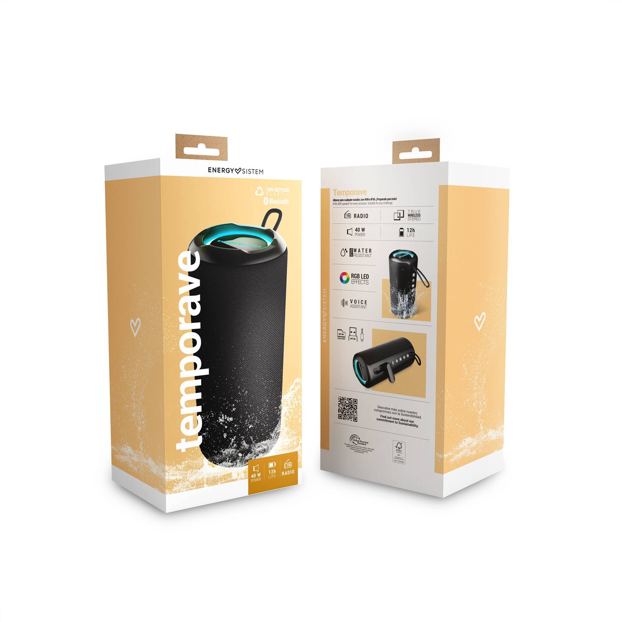 TempoRave - Altavoz Bluetooth