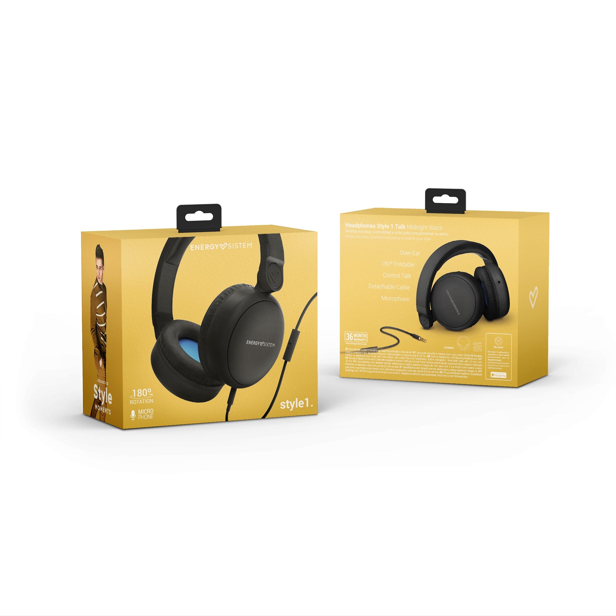 Headphones Style 1 Talk Midnight black