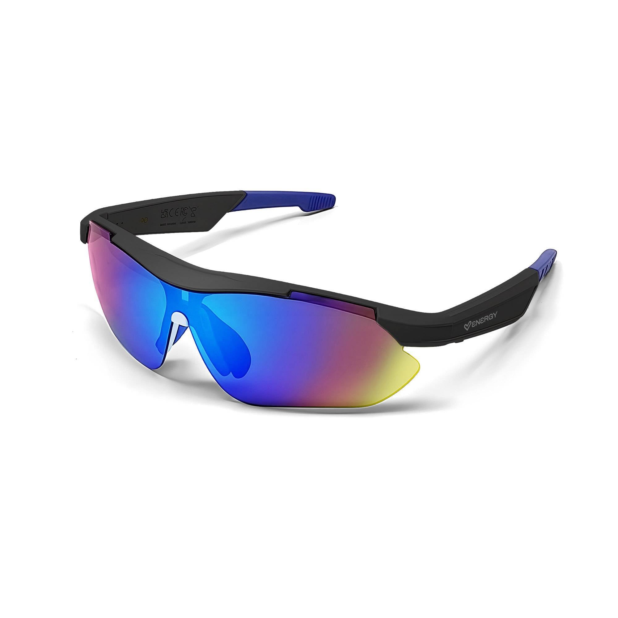 music goggles Black TrackVibe Sport Music Sunglasses