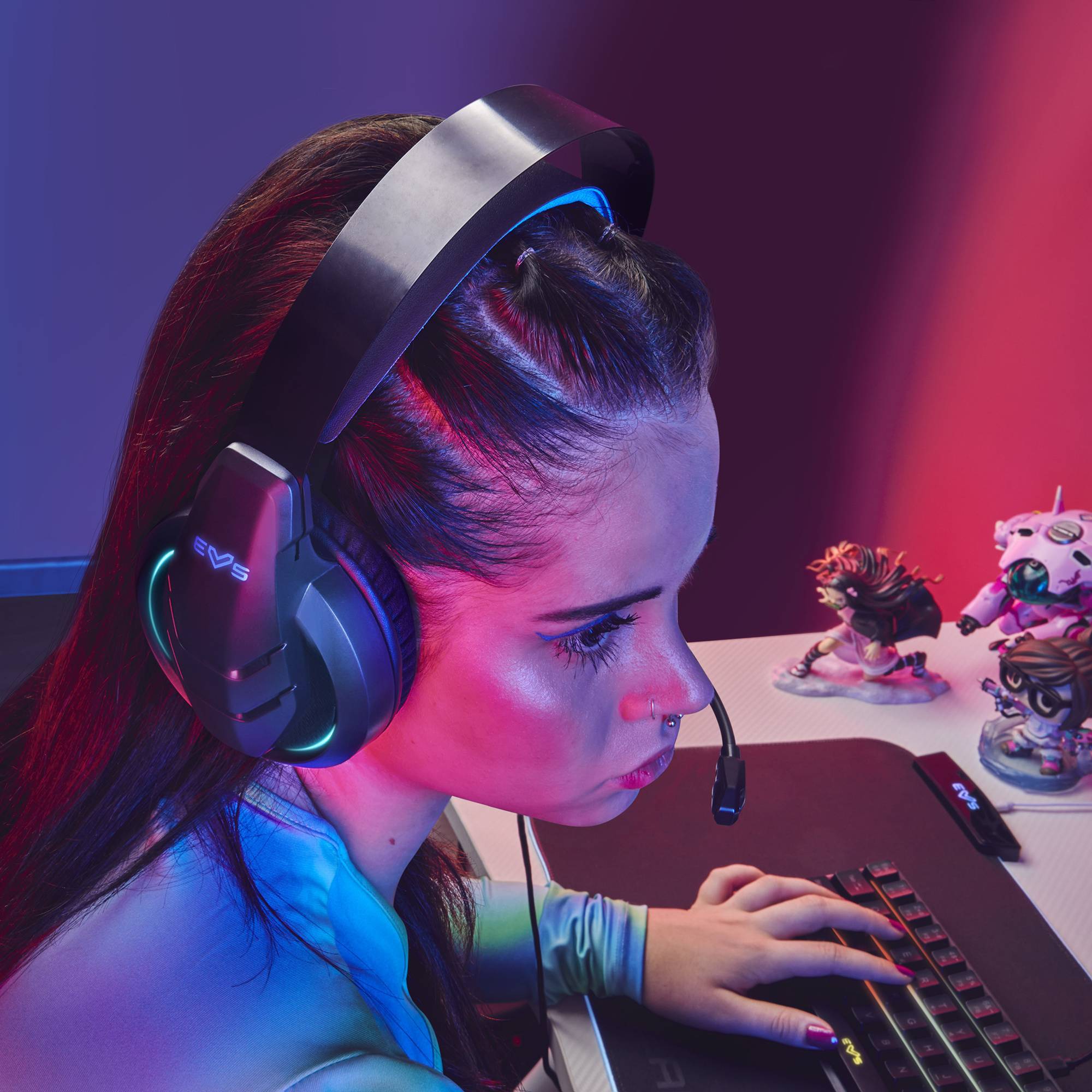 Gaming Headset ESG Metal Core Blue