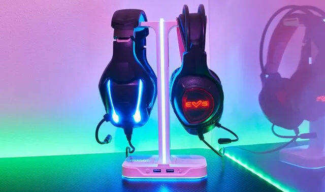 WE Gamium support universel pour casque / micro-casque gamer