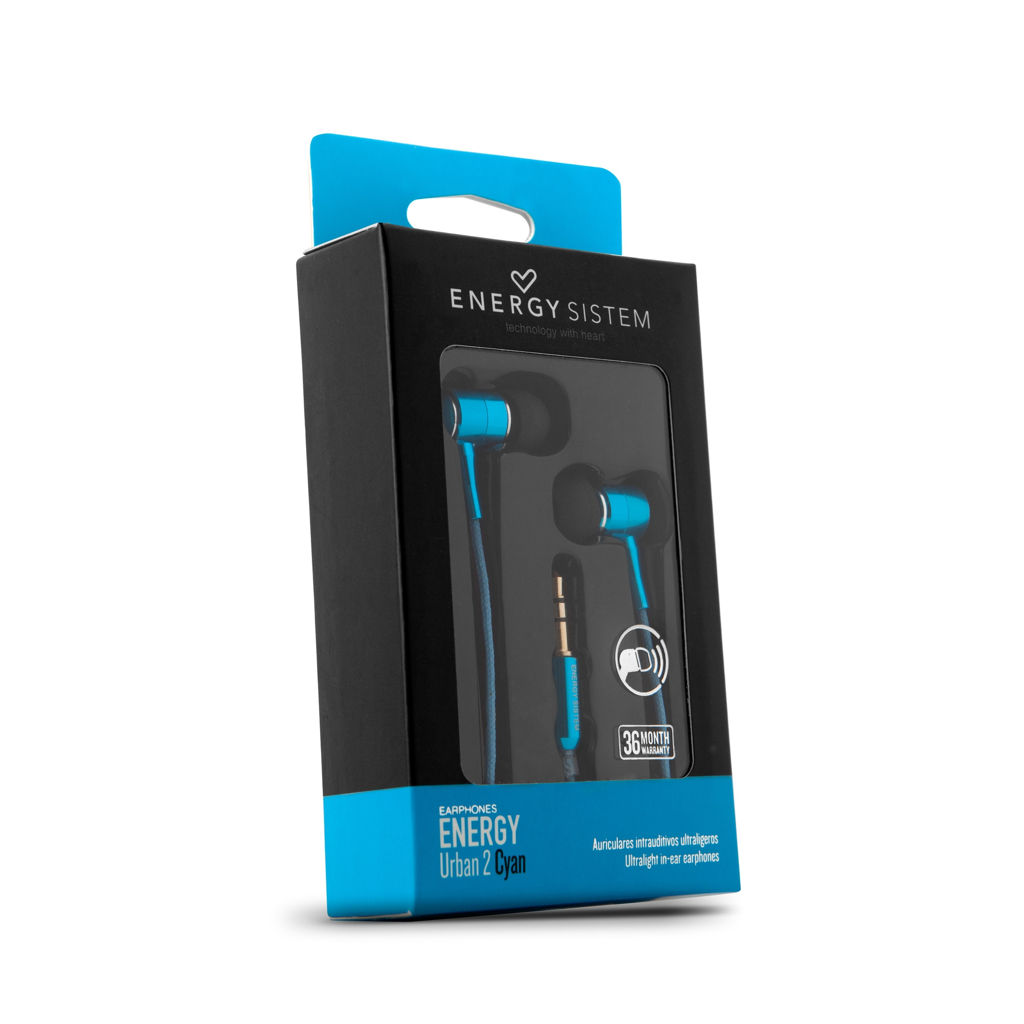 Earphones Urban 2 Cyan