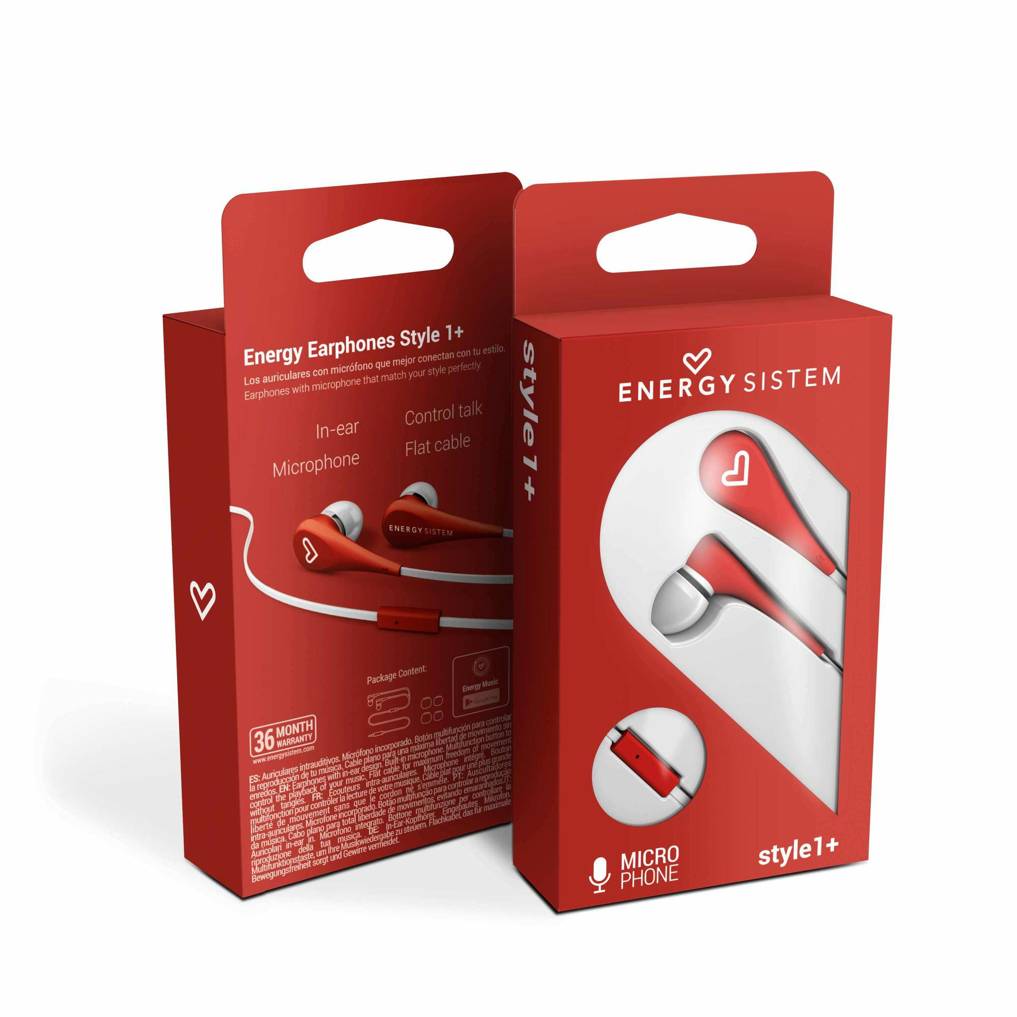 Earphones Style 1+ Red