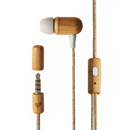 Earphones Eco Cherry Wood