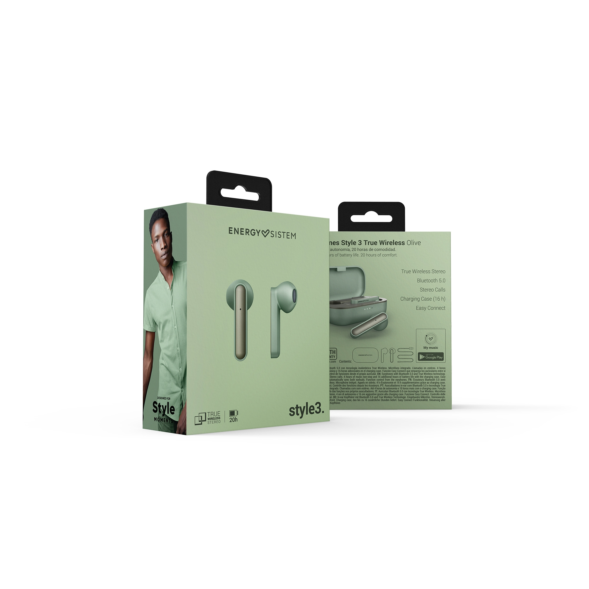 ▷ Energy Sistem Audífonos Inalámbricos de Diadema Bluetooth Style 3 ©
