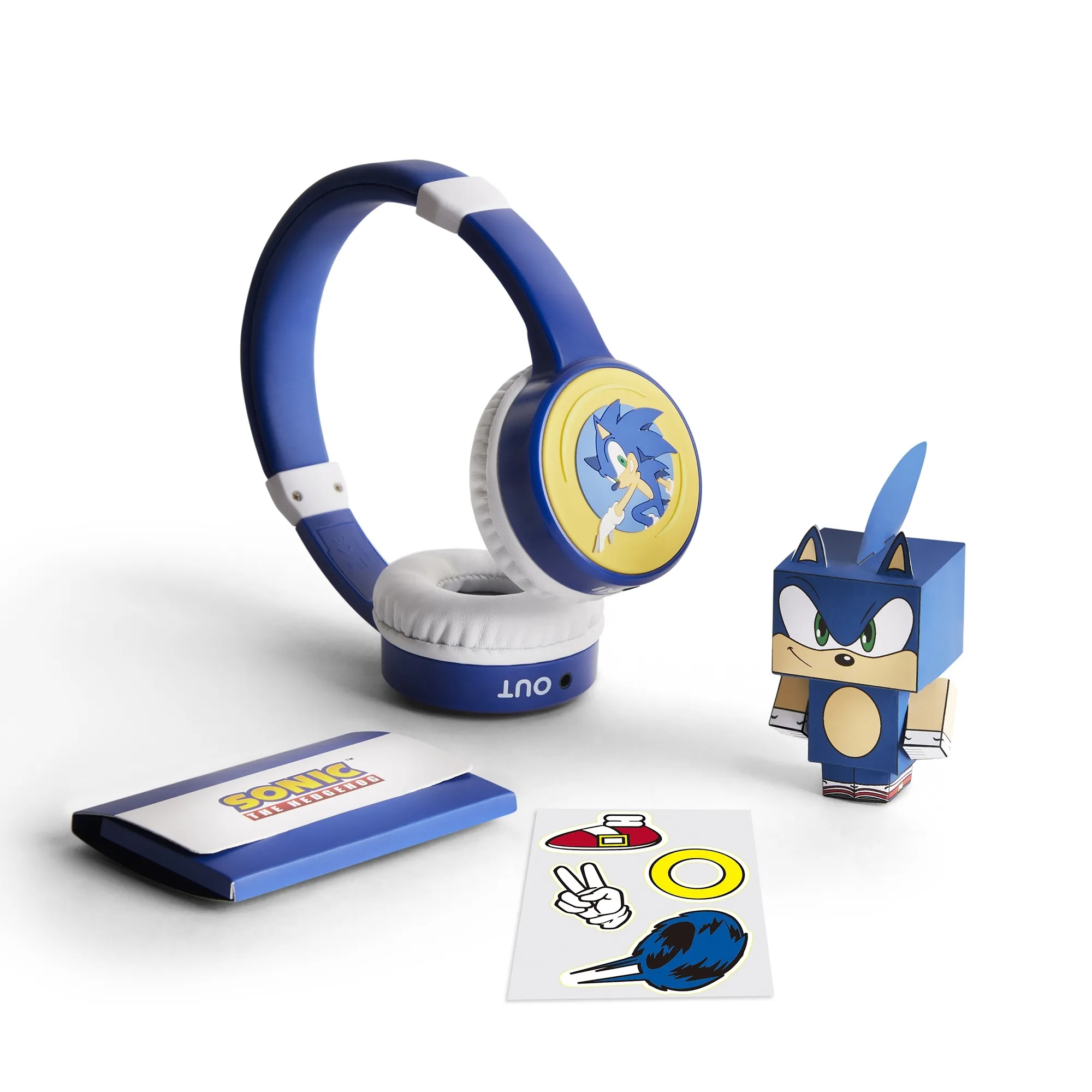 Sonic The Hedgehog - Auriculares para niños, Diadema Ajustable