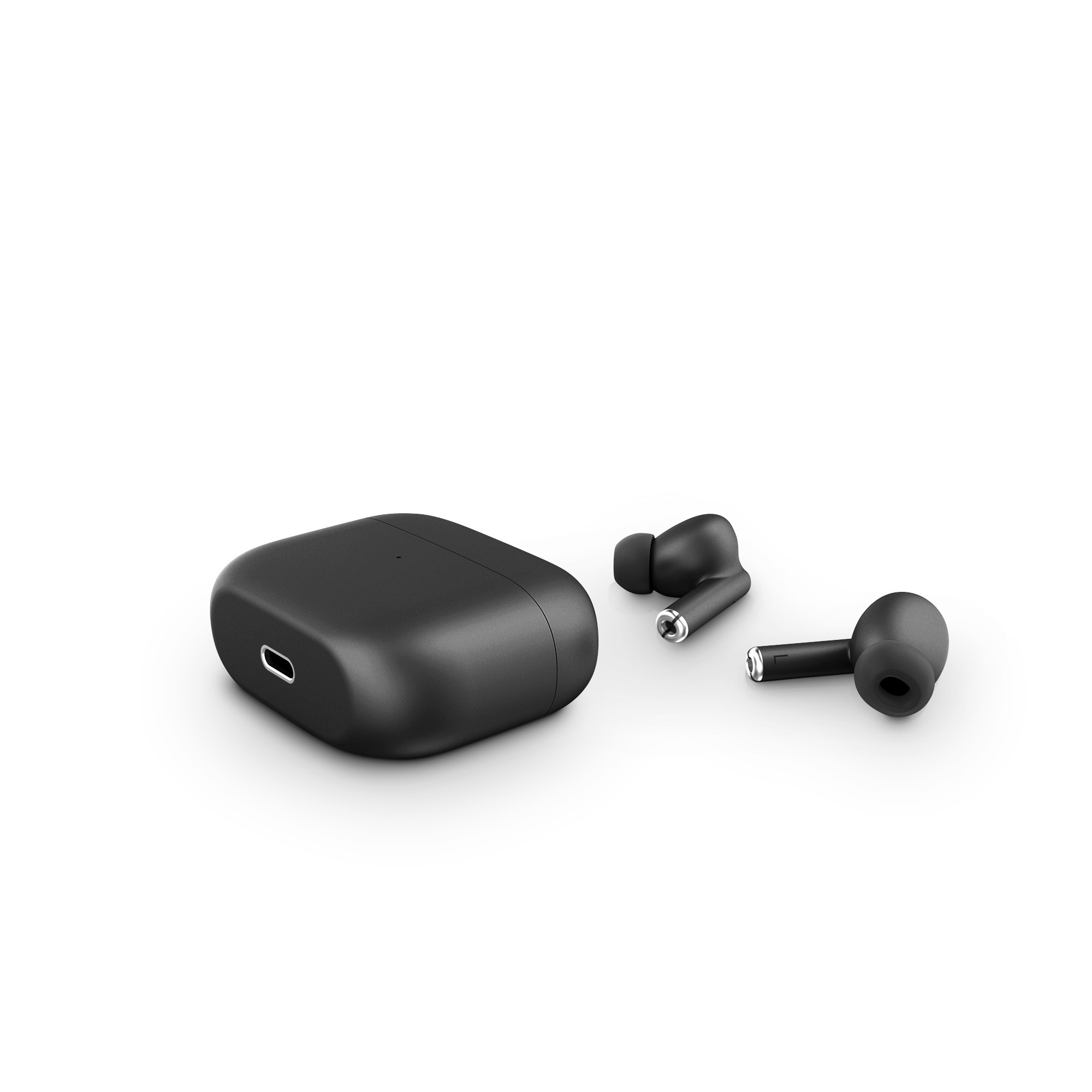 Hands-free bluetooth earphones with charging case