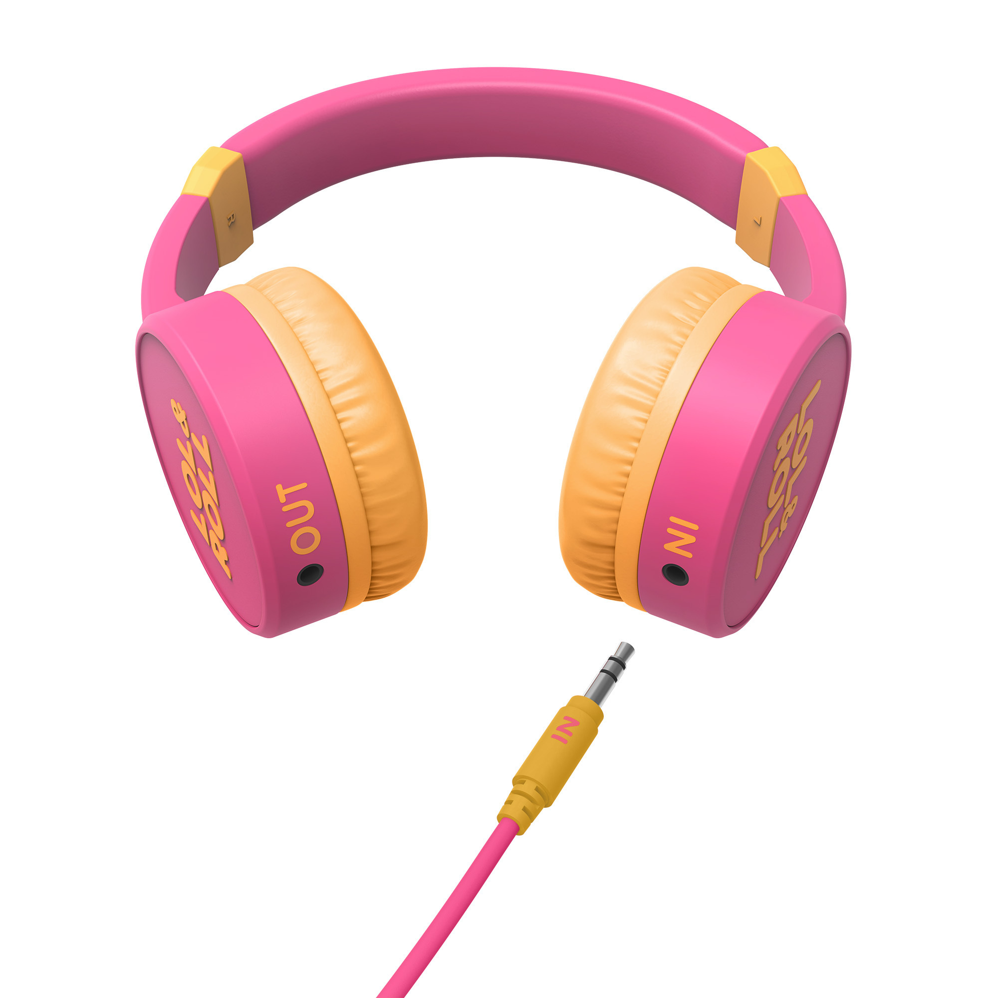 Cascos música con cable extraíble para niños