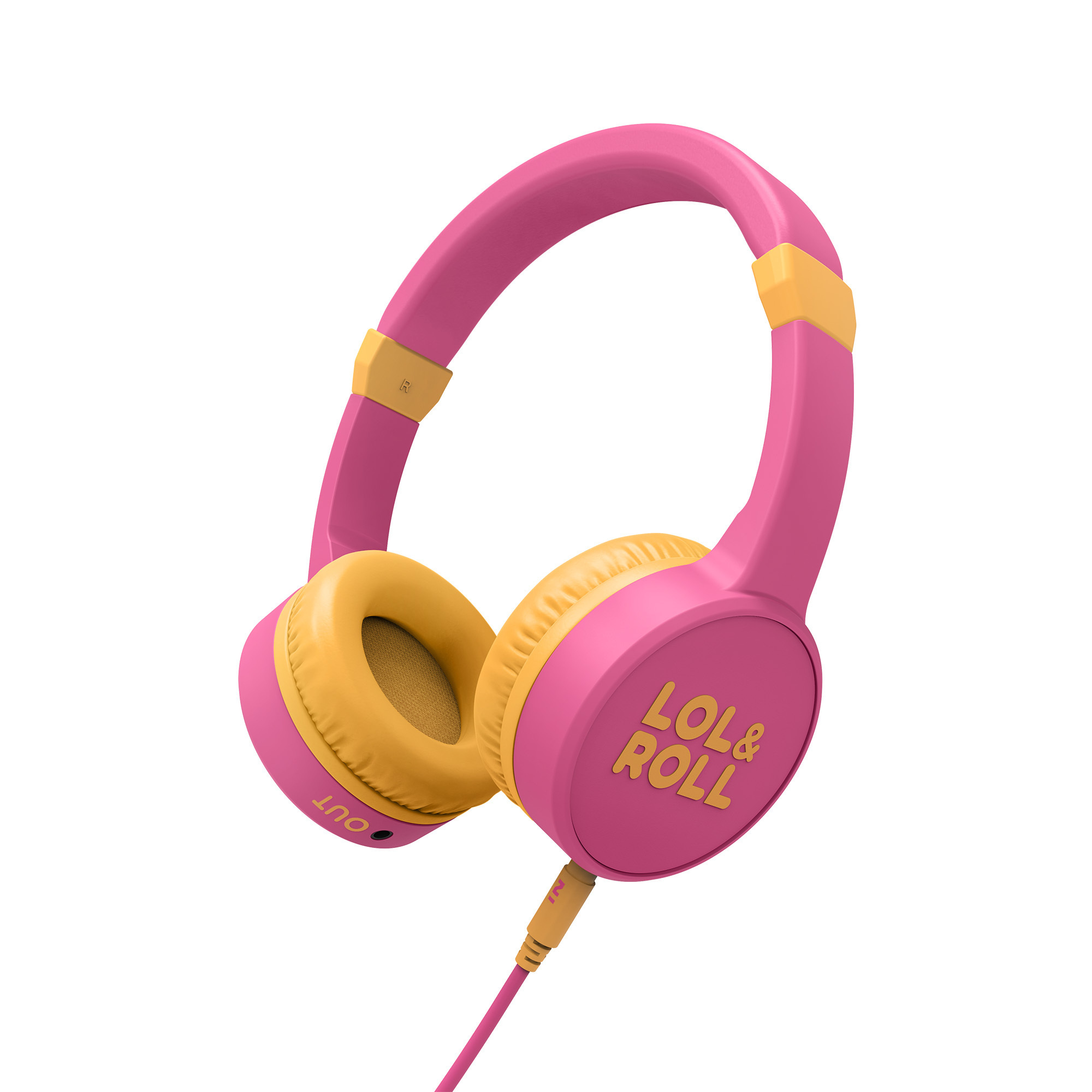 Lol&Roll Pop Kids Headphones Pink