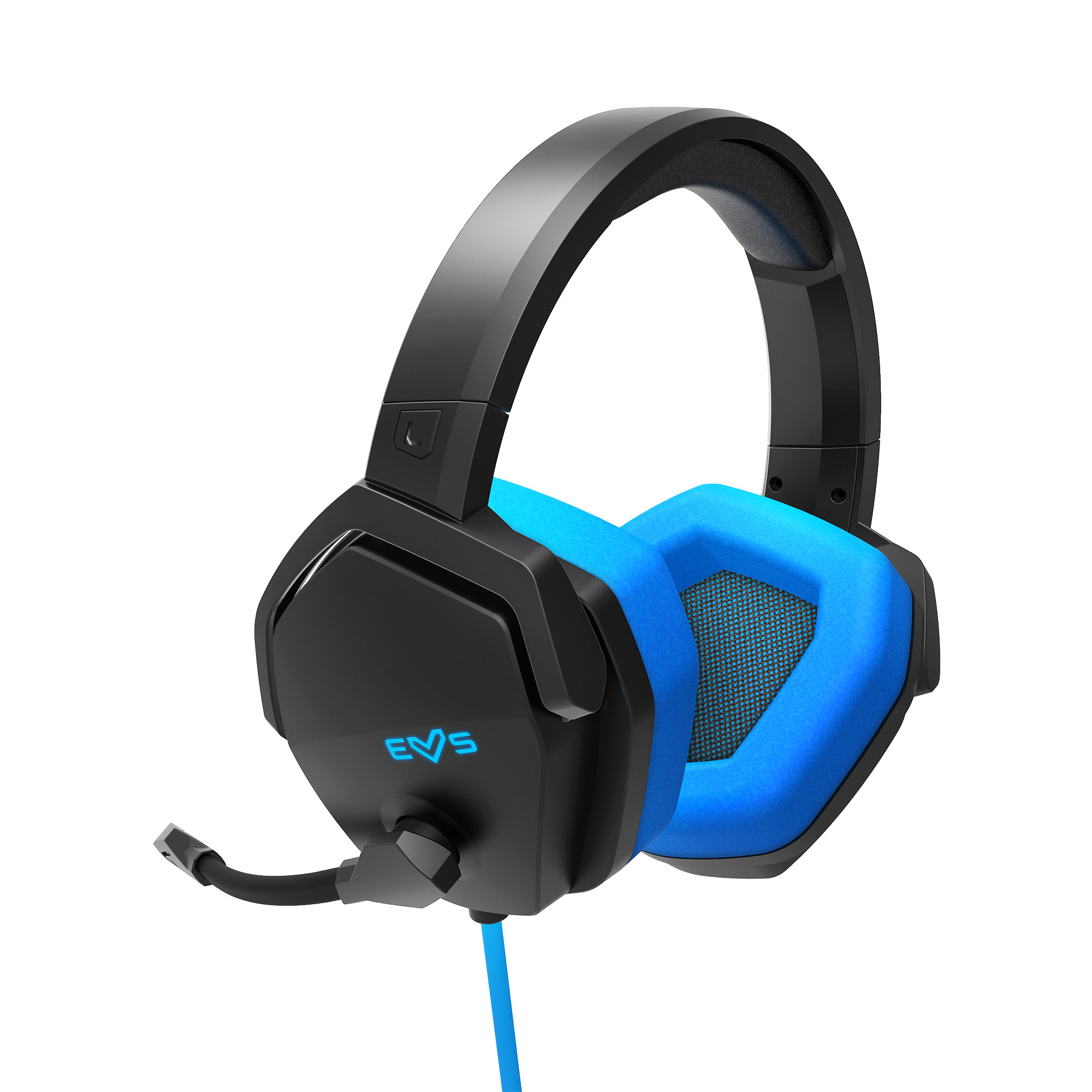 Cascos gamer con almohadillas circumaurales de cuero proteico