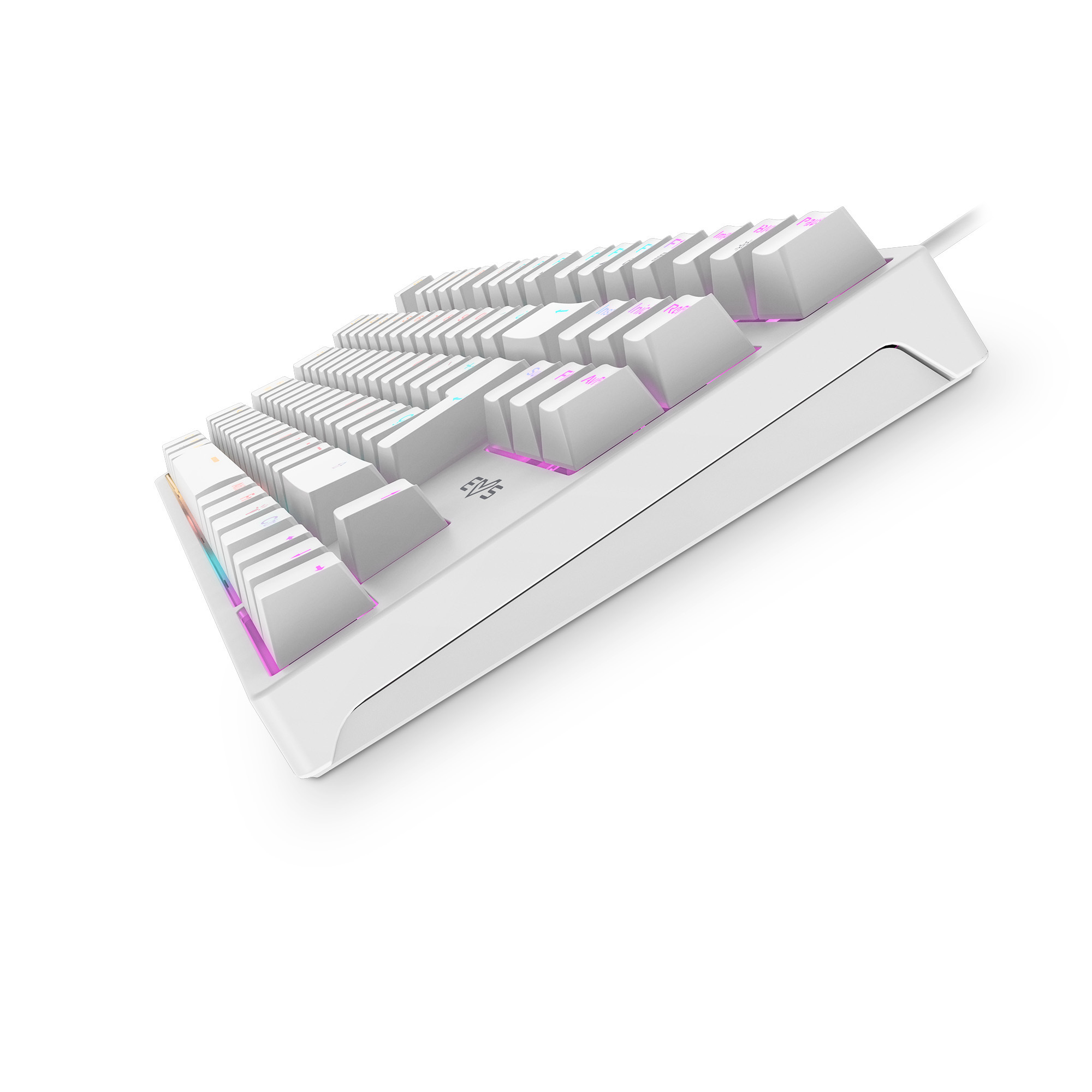 Gaming-Tastatur mit Regenbogeneffekt-LEDs