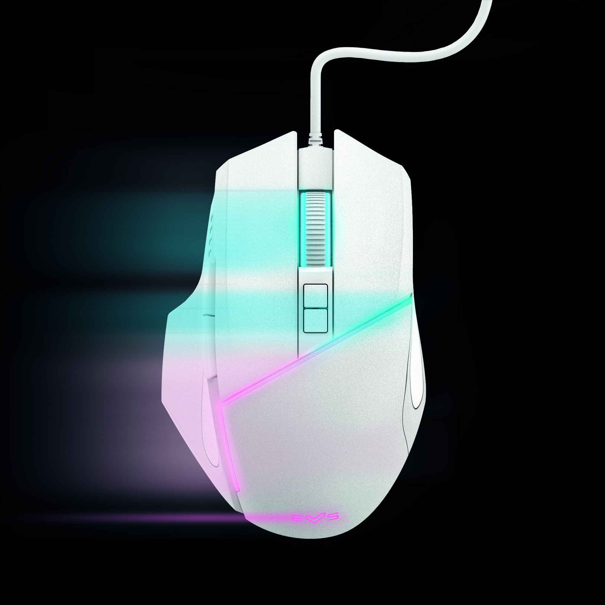Rato gaming com luzes LED RGB e 6 efeitos de iluminação