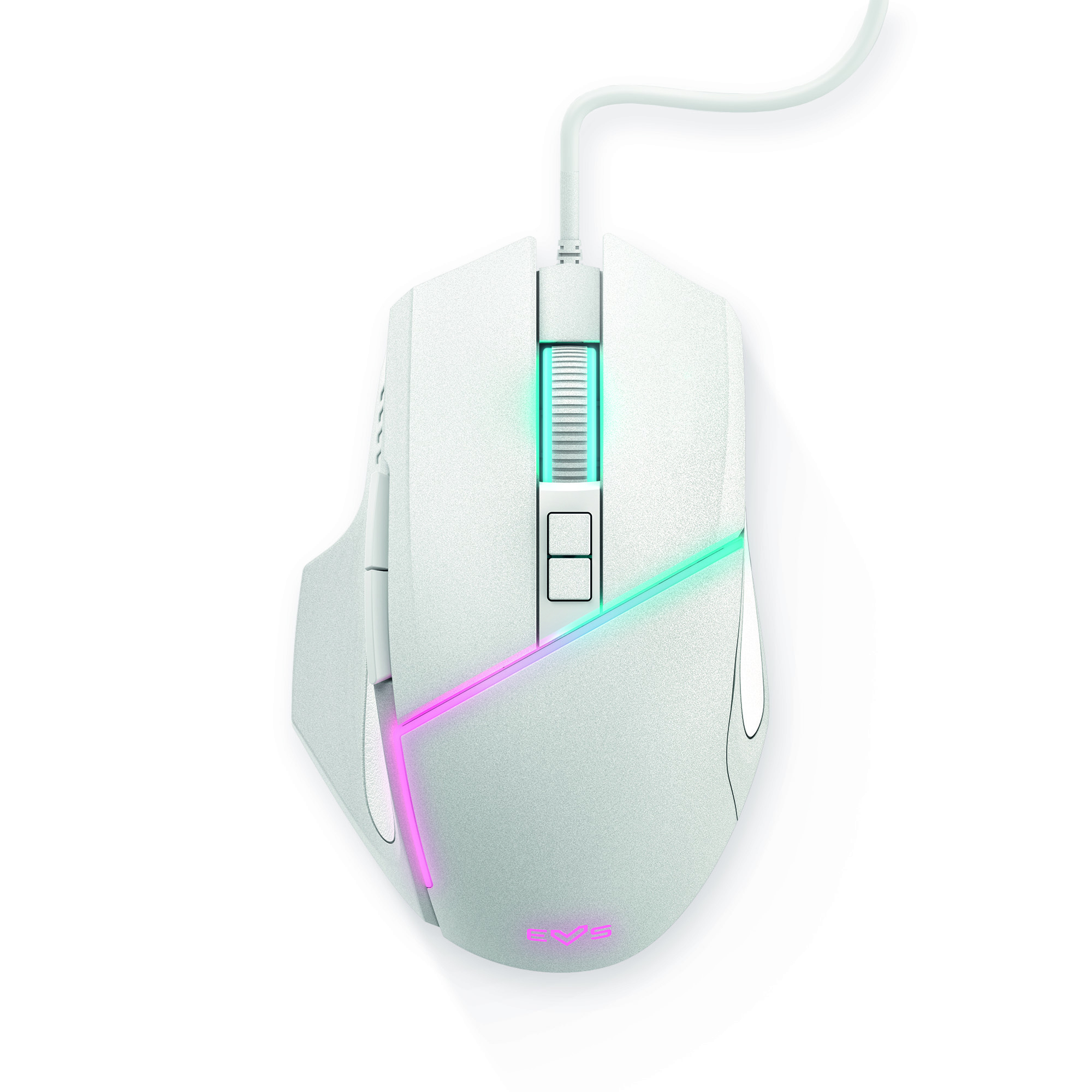 Rato gaming ergonómico com luzes LED RGB