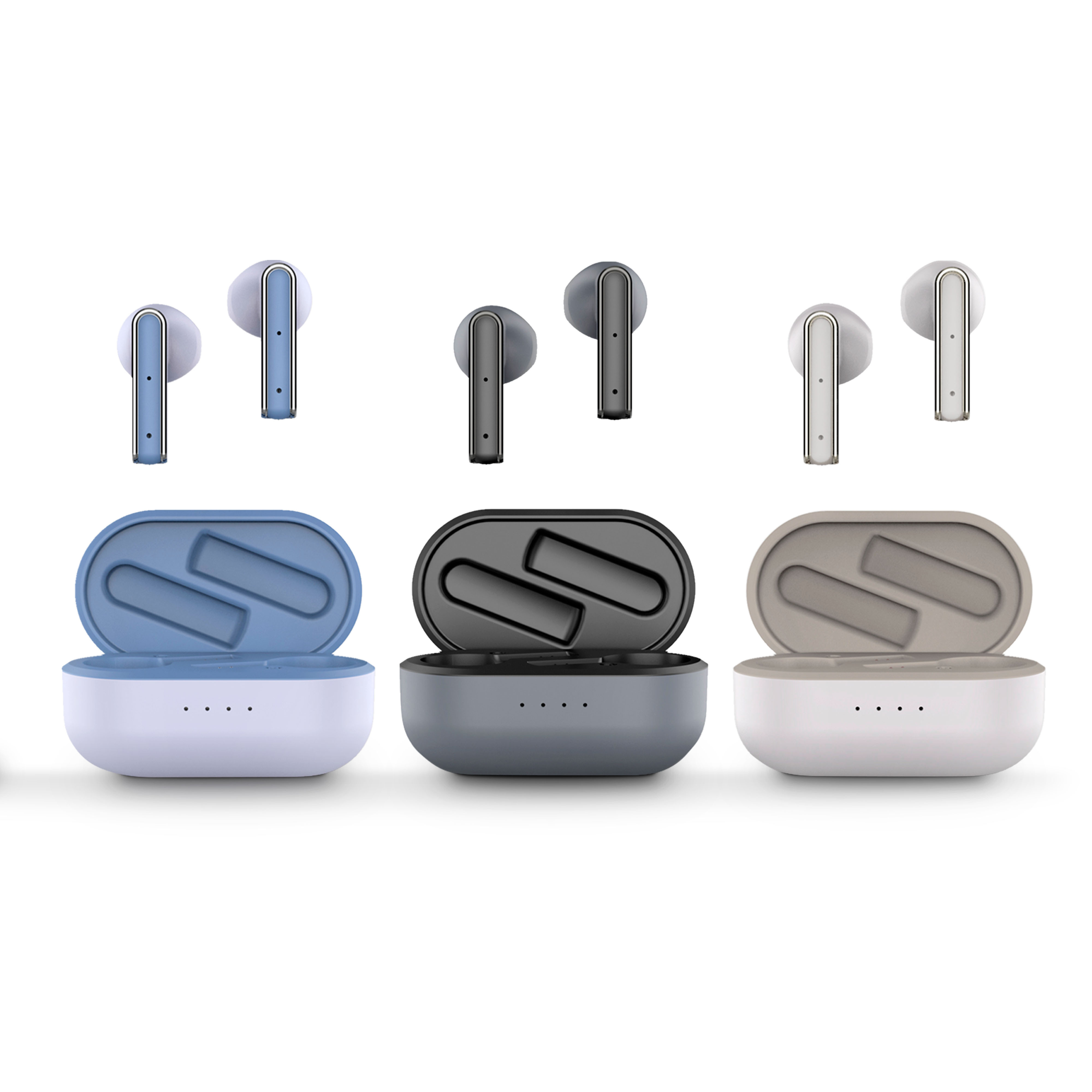 True Wireless Style 4 earphones available in 4 different colours
