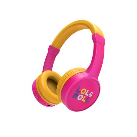 Lol&Roll Pop Kids Bluetooth Headphones Pink