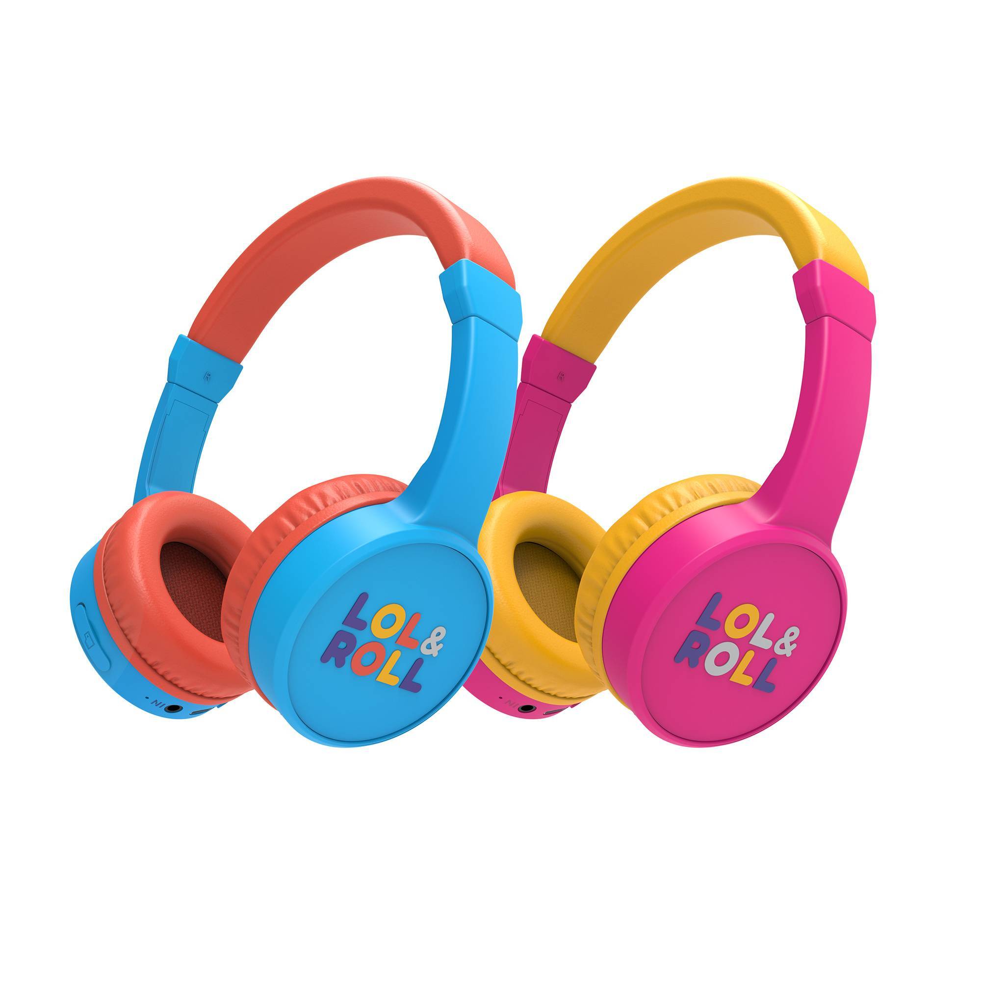 Link Dream Auriculares para niños para la escuela con micrófono, estéreo en  la oreja, plegables, 85/94dB, control de volumen, auriculares infantiles