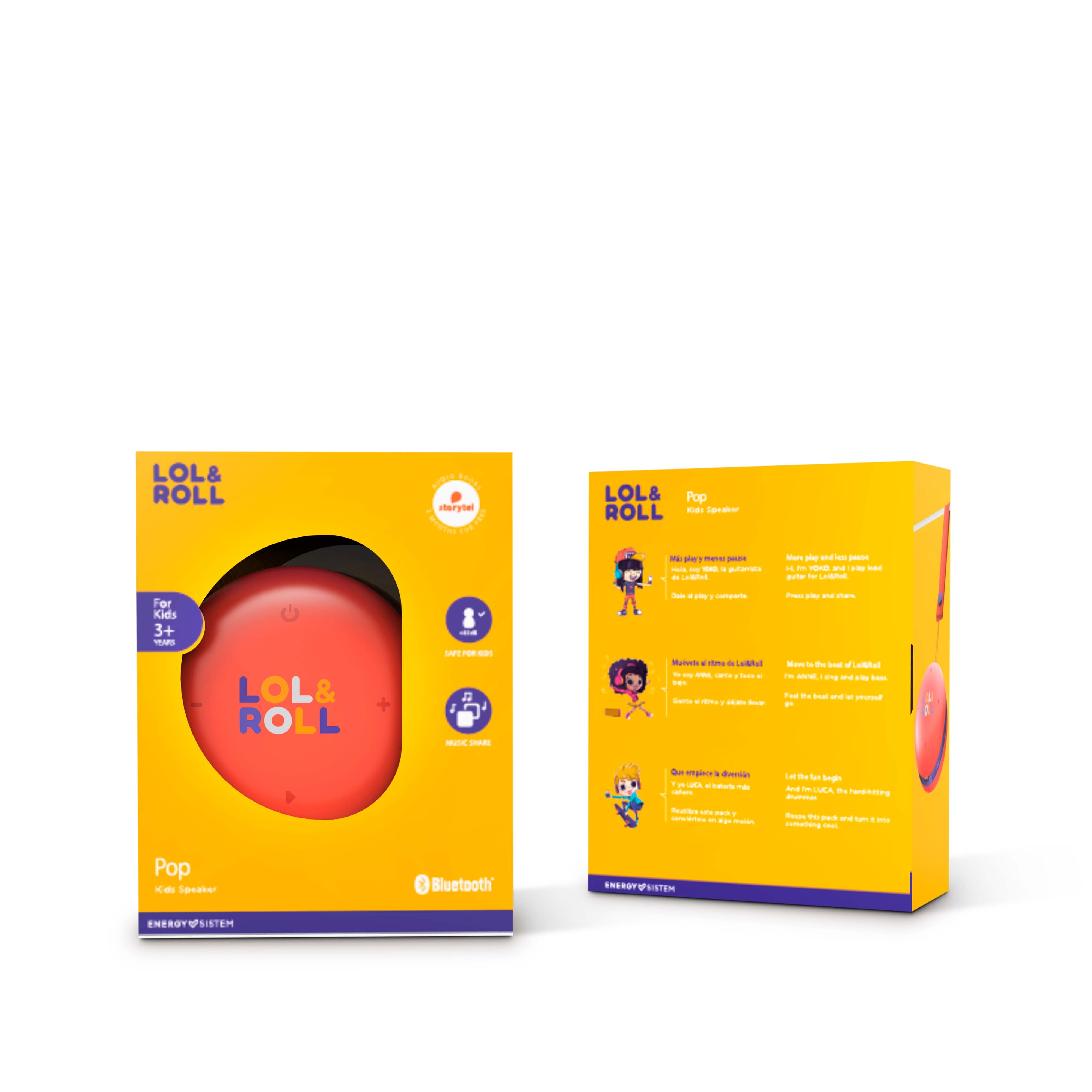 Packaging de los Lol&Roll Pop Kids Speaker