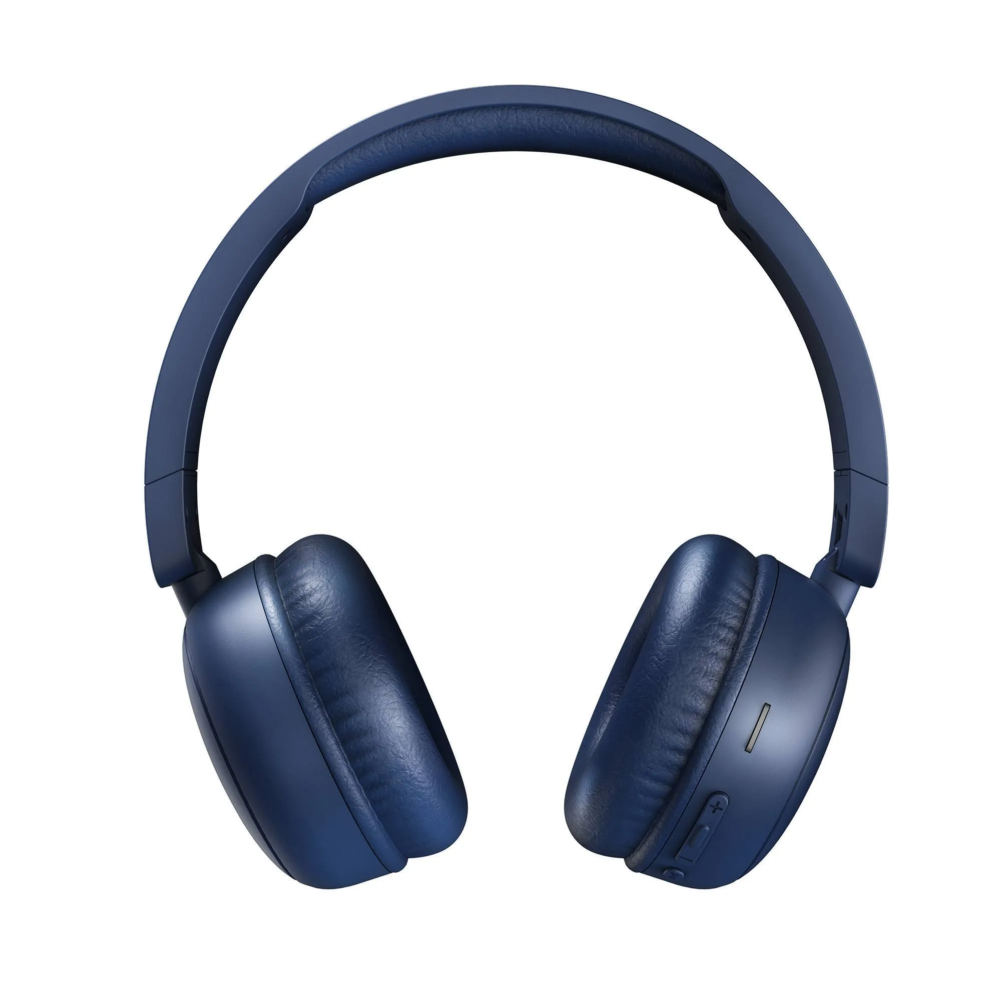 Radio Color indigo headphones with multifunction buttons to answer calls and control playback without using your phone